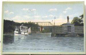 H3586    WEIRS,  N.H.  POSTCARD,  STEAMER