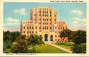 Texas Amarillo Potter County Court House Curteich