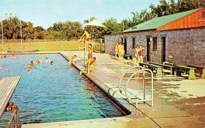 Ames IA State 4-H Camp Swimming Pool Postcard