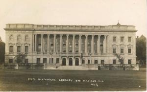 State Historical Library UW Madison Wisconsin WI c1910 Real Photo Postcard E8