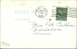 Lovelock NV Street Scene Cars Store Signs Real Photo Postcard 