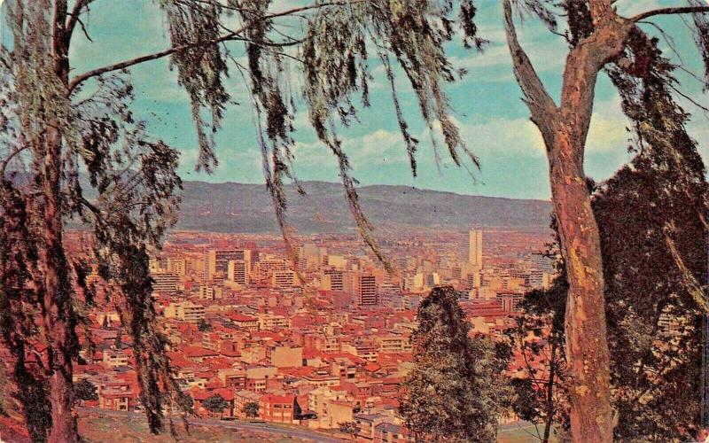 BOGOTA COLUMBIA PANORAMICA de la CIUDAD 1969 POSTMARK POSTCARD