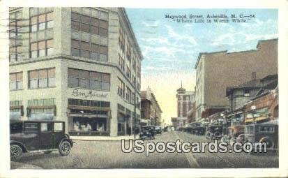 Haywood Street in Asheville, North Carolina