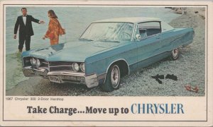 Advertising Postcard 1967 Chrysler 300 2 Door Hardtop