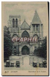 Old Postcard Le Mans Our Lady of Couture Automotive