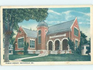 W-border LIBRARY SCENE Waterville Maine ME AF1652