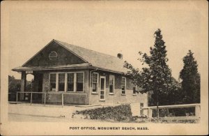 Monument Beach Massachusetts MA Post Office Cape Cod Vintage Postcard