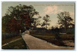 1908 Edgewood Park Chapel Street Entrance New Haven Connecticut CT Postcard 