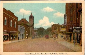 Postcard SHOPS SCENE Cornwall Ontario ON AN8923