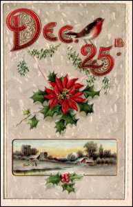 Christmas Holly Scene