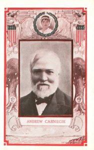 Vintage Postcard 1910's Portrait of Andrew Carnegie Great American Manufacturer 