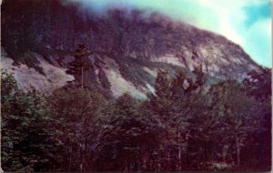 Cannon Mt Ledges Franconia Notch New Hampshire Vintage Postcard Plastichrome 