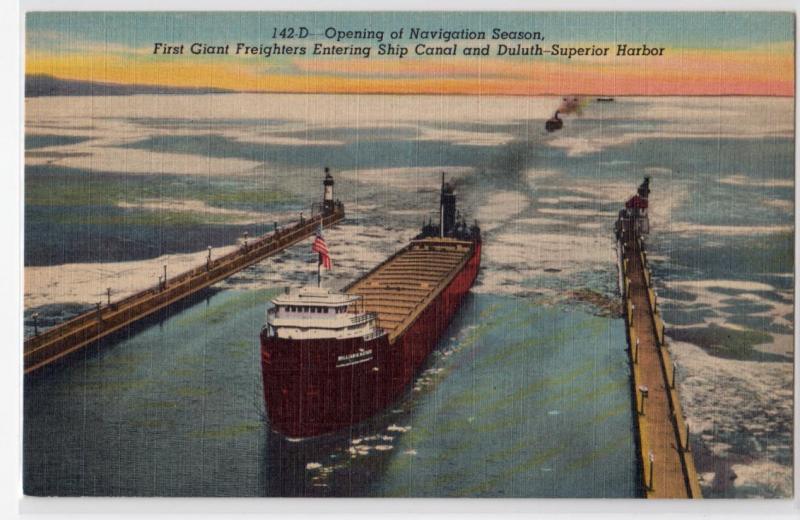 Freighter, Canal, Duluth-Superior Harbor