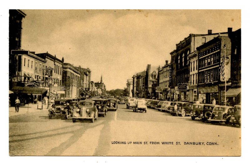 CT - Danbury. Main Street from White Street