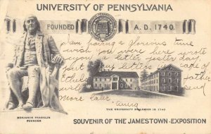 Philadelphia Pennsylvania University Jamestown Expo Vintage Postcard AA50313