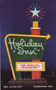 Holiday Inn, Nigth View, The World's Innkeeper, Fort Stockton, Texas, 40-60s