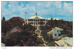 Front view of Government House, residence of the Governor, Nassau, Bahamas, 4...