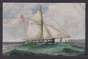Vinatge postcard GERMANY Marine-Galerie Nr.269 - English cutter