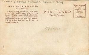 Advertising C-1910 Interior Packing Canned Chicken Libby's postcard 8421