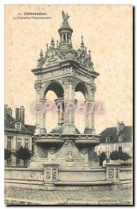 Old Postcard Chateaudun The Monumental Fountain