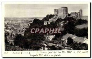 Modern Postcard Montoire sur Loire The Castle Dungeon and 12th general view