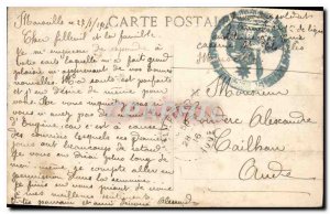 Old Postcard Marseille Garden Puget Hill