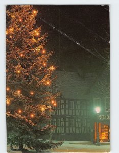 Postcard Vor der Kirche in Ottersweier, Germany