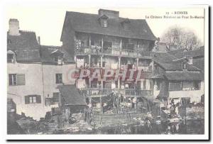 Rennes Old Postcard The ramshackle castle in Pont St Martin (reproduction)