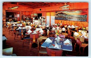 TREASURE ISLAND, FL Florida~ FISH FAMOUS John's Pass Restaurant c1950s  Postcard