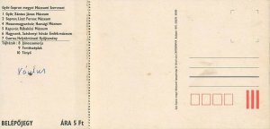 Hungary Gyor-Sopron map postcard 