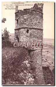 Old Postcard The Chateau & # 39Auvergne Murols The Captain's Tower