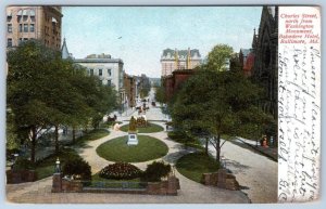 1909 BELVEDERE HOTEL CHARLES STREET NORTH BALTIMORE MARYLAND*MD*POSTCARD