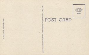 Vintage Postcard 1930's Walk In Beardsley Park Bridgeport Connecticut CT 
