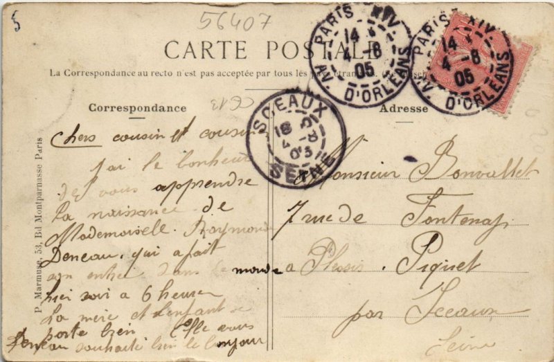 CPA PARIS 14e - Avenue de Chatillon (56407)