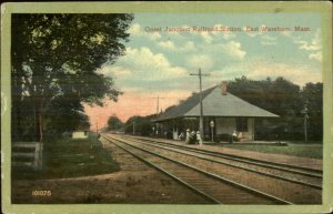 East Wareham Cape Cod MA Onset Junction RR Train Station Depot Postcard