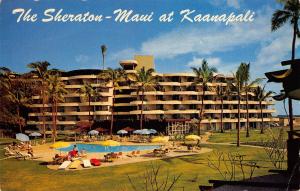 The Sheraton Maui at Kaanapali 1960s Hawaii Postcard
