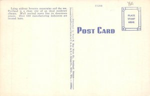 North on Broadway Portland, Oregon OR Postcard