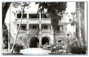 1953 Hotel Sans Souci Building Port Au Prince Haiti Vintage Posted Postcard