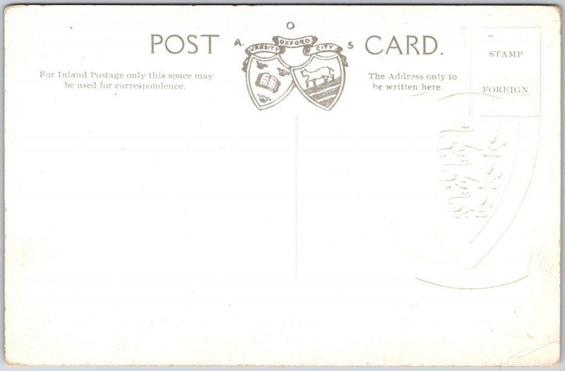Oriel University Oxford England Building Structure Landmark Antique Postcard