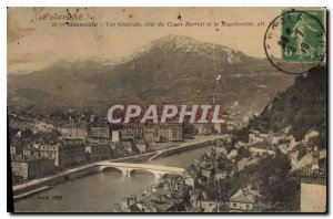 Old Postcard The Dauphine Grenoble Vue Generale odds Course and Moucherotte