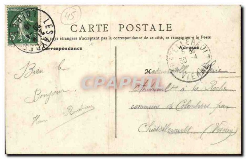 Old Postcard Remembrance Cercottes camp