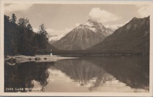 RPPC Postcard Lake McDonald Glacier National Park Montana