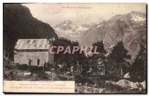 Old Postcard Cauterets Mountaineering Refuge Russell Culaque Vallee Lutour Ba...