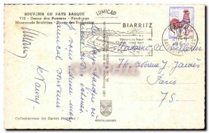 Modern Postcard Souvenir From Basque Country Dancing Apples