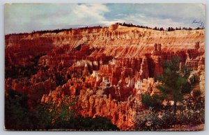 Bruce Canyon Park Utah~Air View Ampitheater Rocks~Vintage Postcard