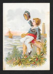 VICTORIAN TRADE CARD RL Wicke Harnesses Trunks & Valises