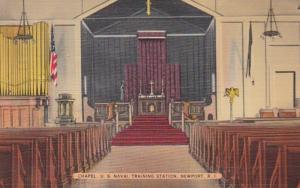 Rhode Island Newport United States Naval Training Station Chapel 1943