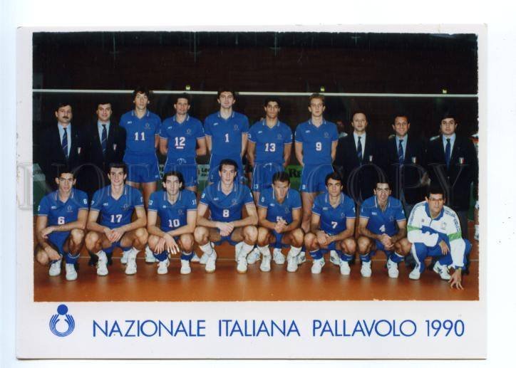 167914 Italian National VOLLEYBALL team old REAL PHOTO Card