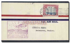 Letter USA 1st Flight Brownsville Mexico September 3, 1929