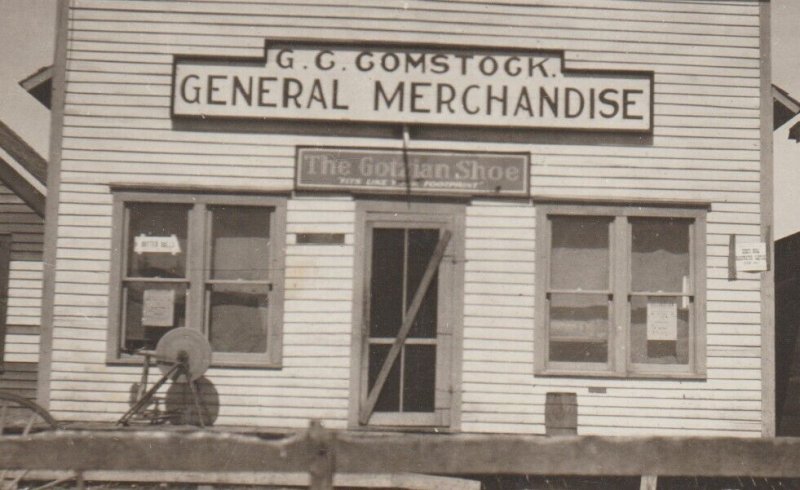 Strool SOUTH DAKOTA RPPC c1910 GENERAL STORE G.C. Comstock GHOST TOWN nr Buffalo